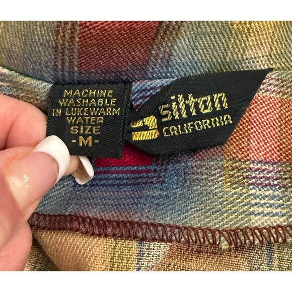 Silton California Vintage Jacket Full Zip Front Pockets Snap Cuffs Sz. M - Picture 13 of 14